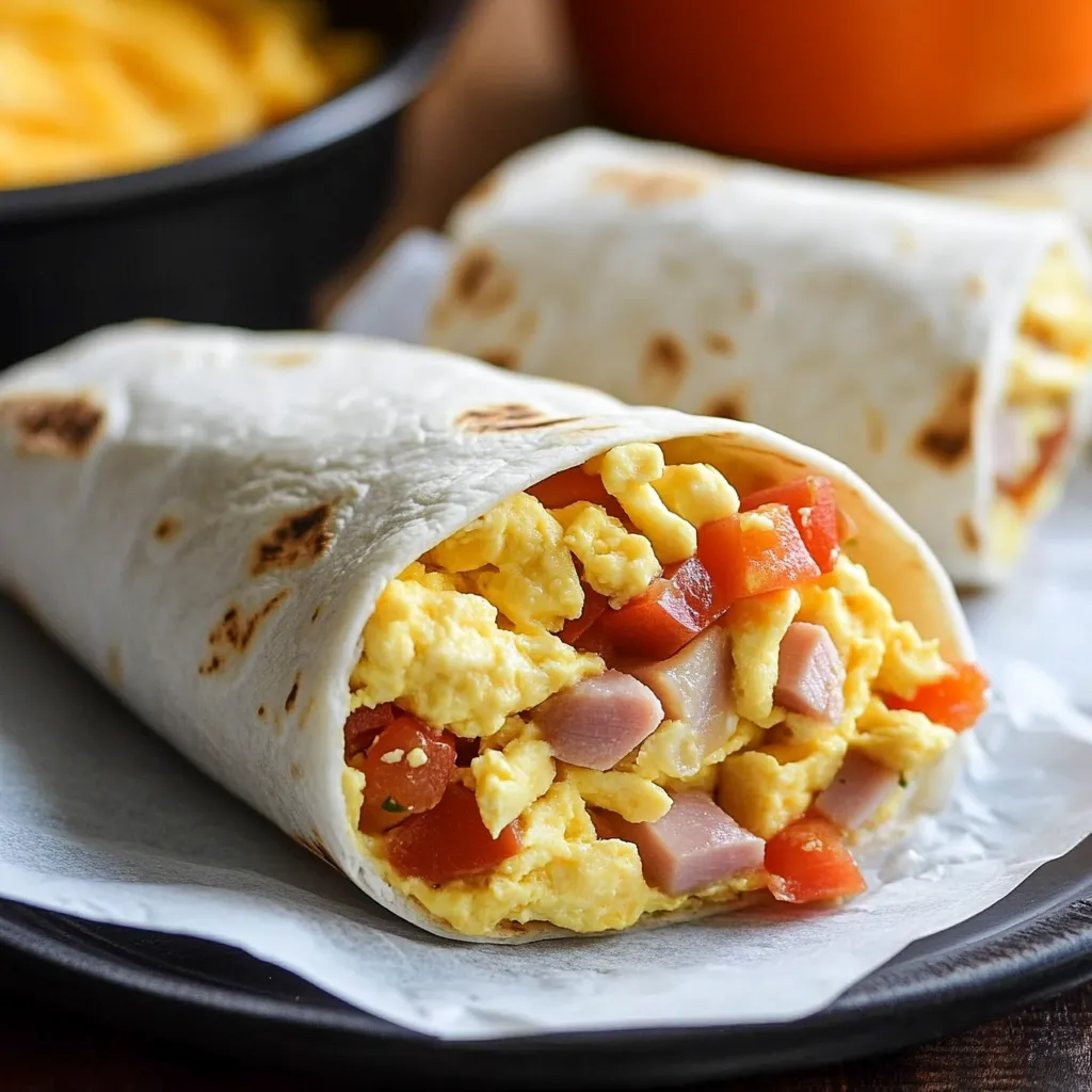 Easy Freezer Breakfast Wraps