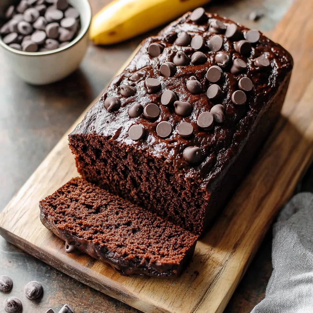 Moist Chocolate Banana Loaf