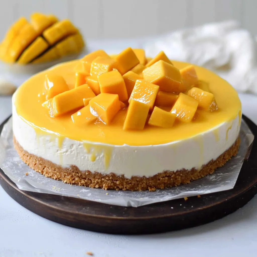 Easy Mango Cheesecake