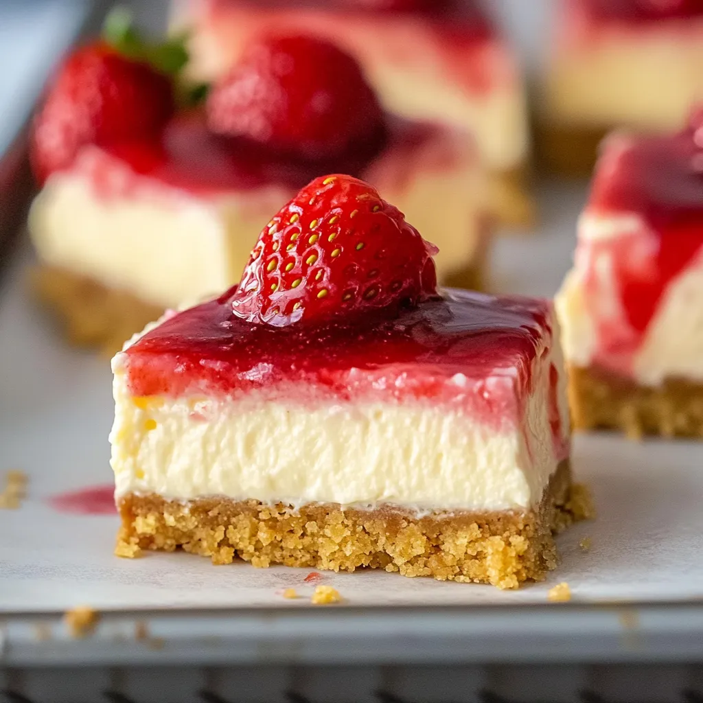 Creamy Strawberry Bars