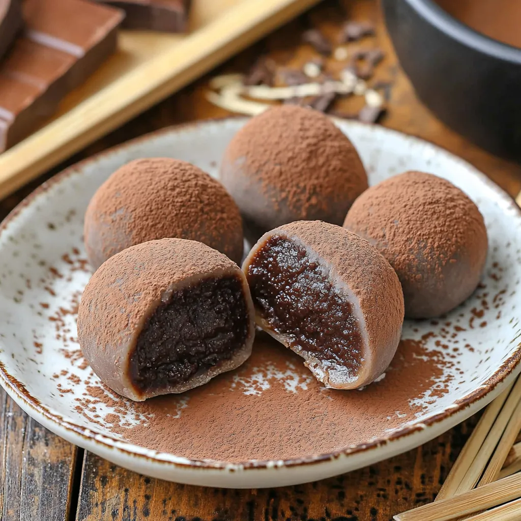Chewy Chocolate Mochi