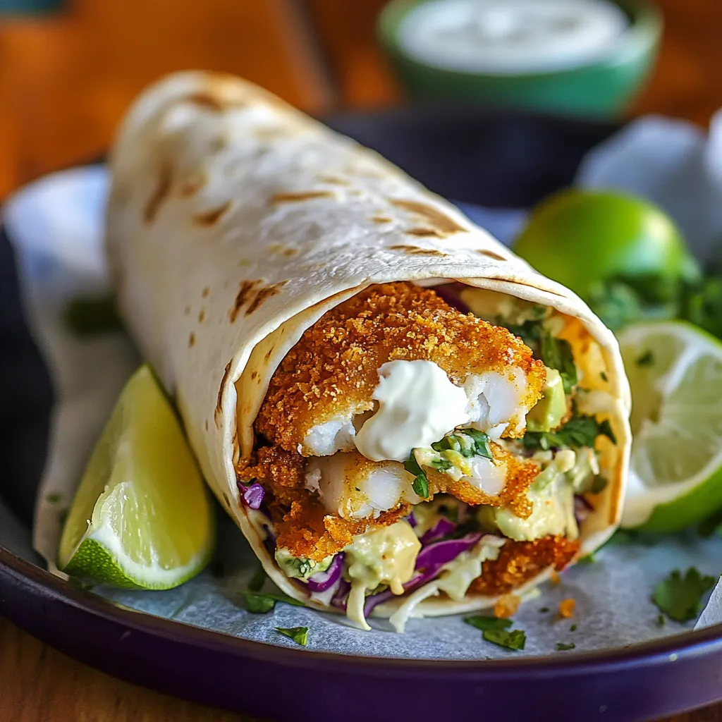 Tilapia Burritos Crispy Fish
