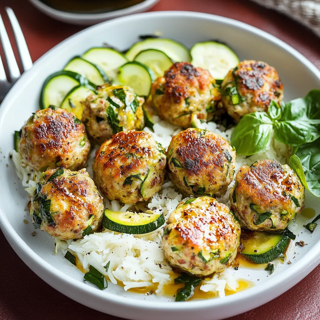 Chicken Feta Meatballs