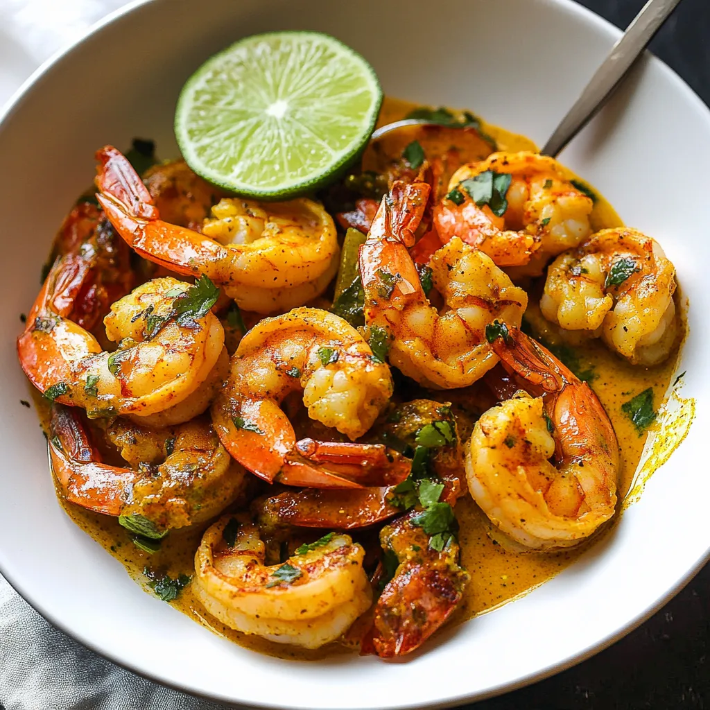 Shrimp in Turmeric-Lime Sauce
