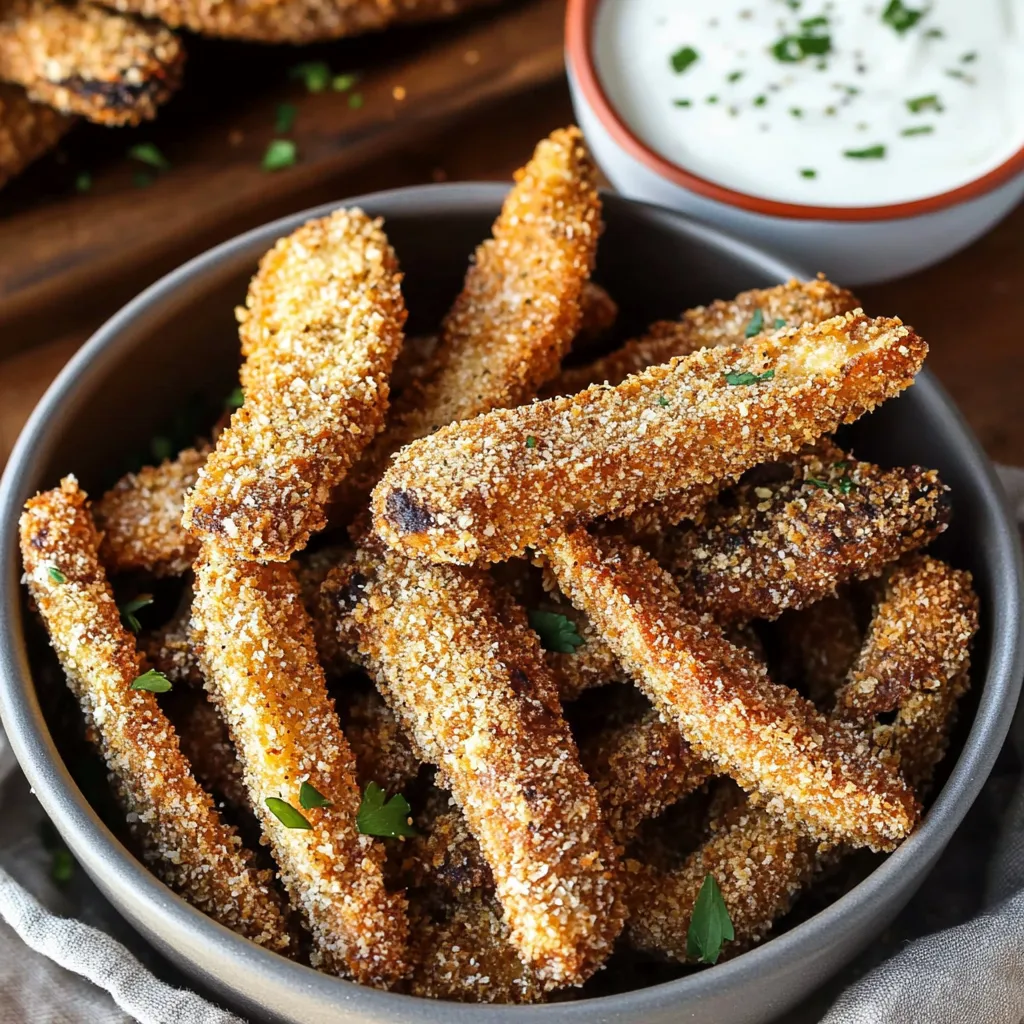 Crunchy Portobello Mushroom Fries