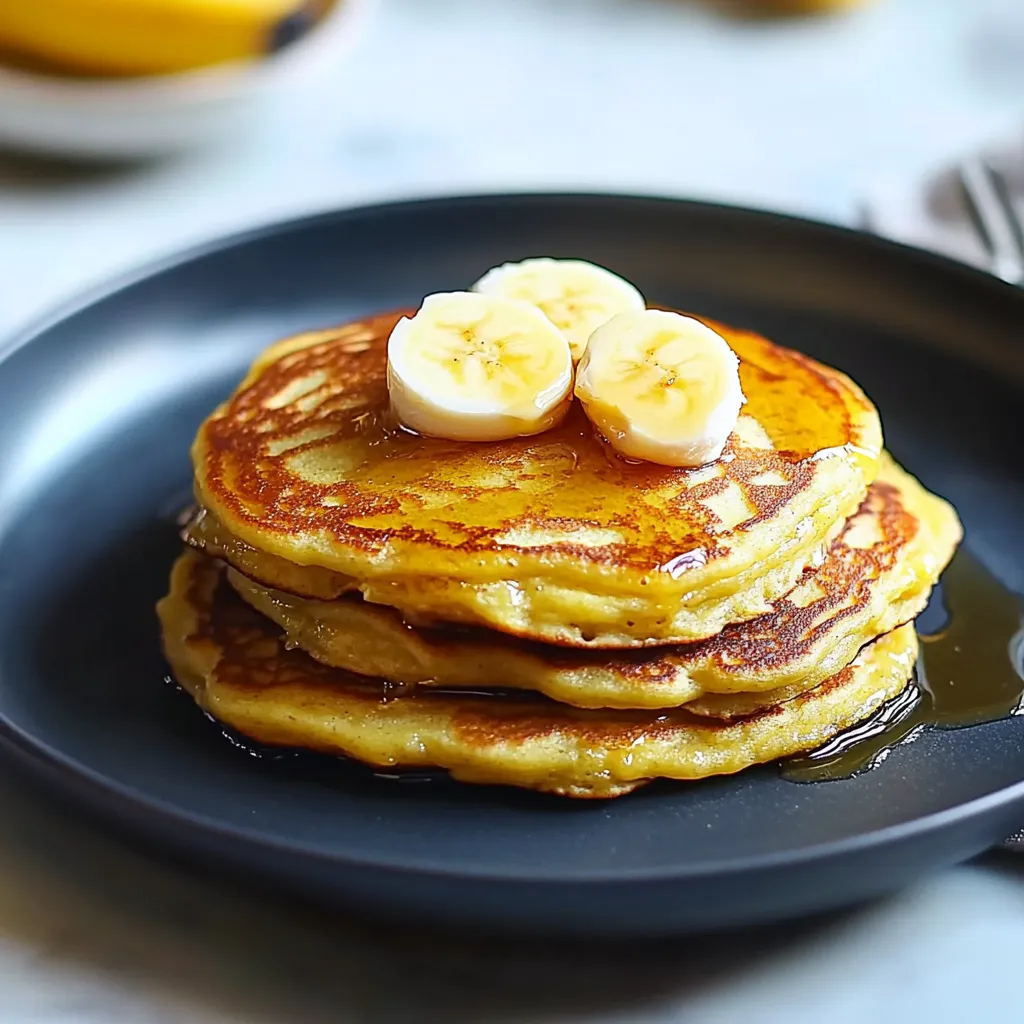 Fluffy Banana Egg Pancakes