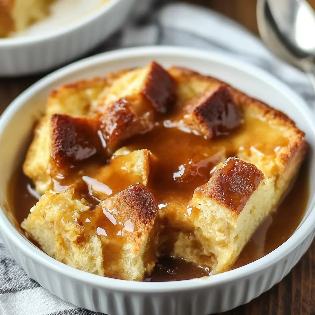 easy Apple Bread Pudding recipe