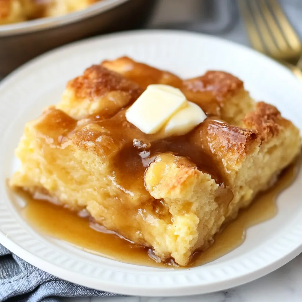 easy Apple Bread Pudding recipe