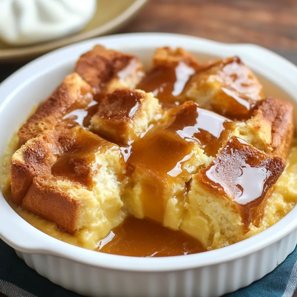 easy Apple Bread Pudding recipe
