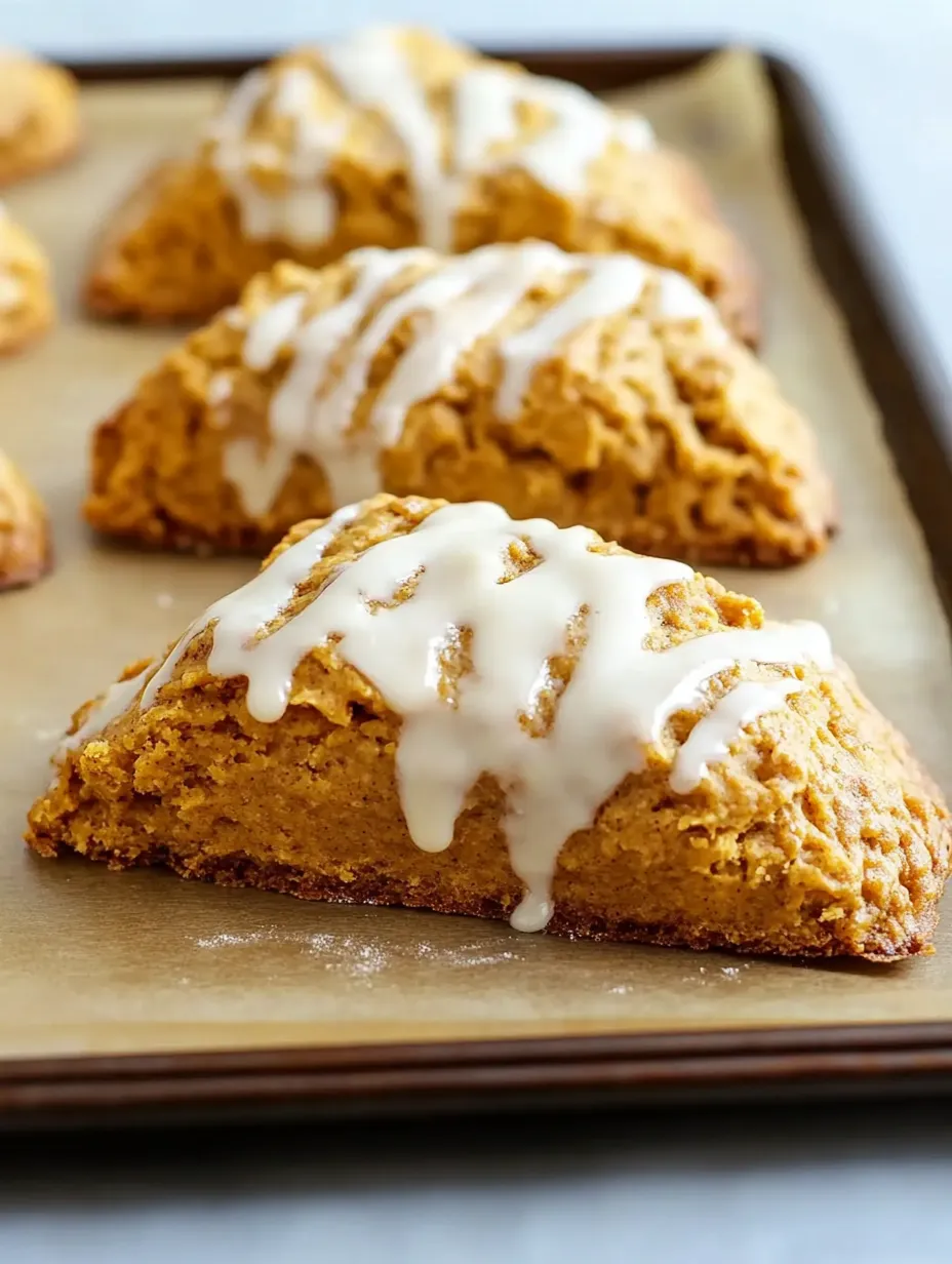 Pumpkin Scones with Maple Glaze recipe