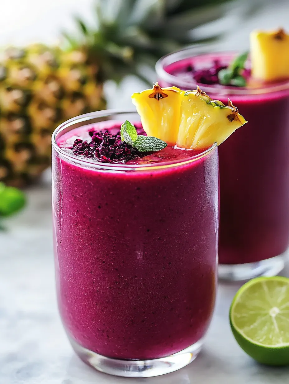 Hibiscus Tea Pineapple Smoothie Recipe