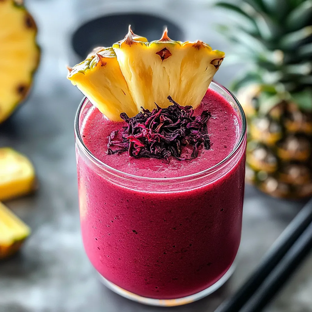 Hibiscus Tea Pineapple Smoothie Recipe – A Healthy & Exotic Treat!