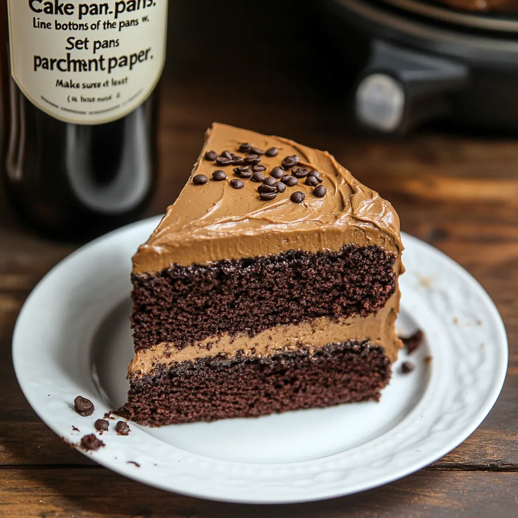 Stout Chocolate Cake with Coffee Topping
