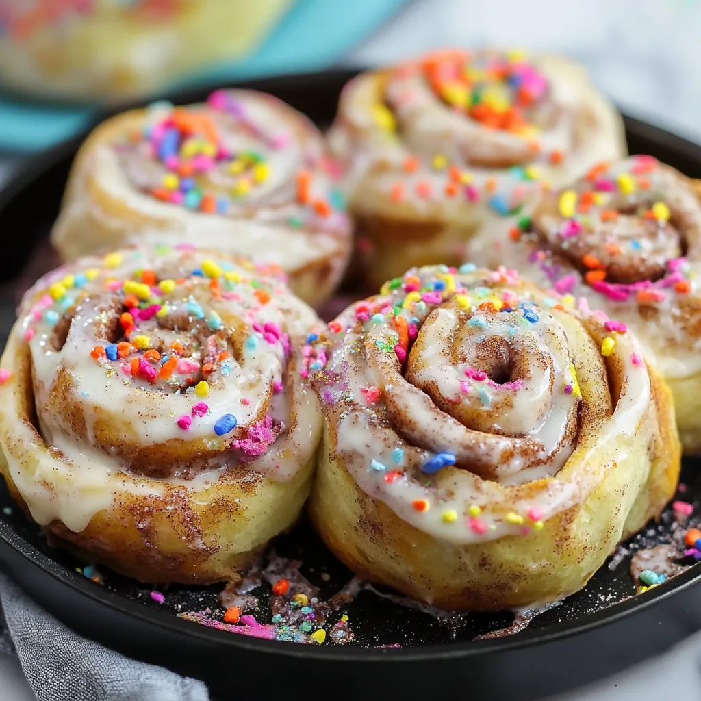 Overnight Funfetti Cinnamon Rolls Recipe