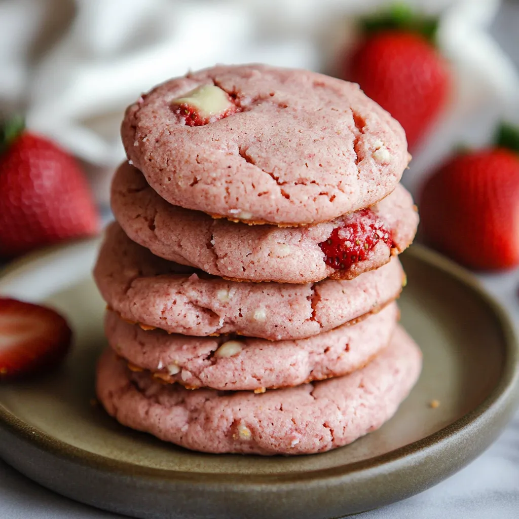 Strawberry Cheesecake Cookies