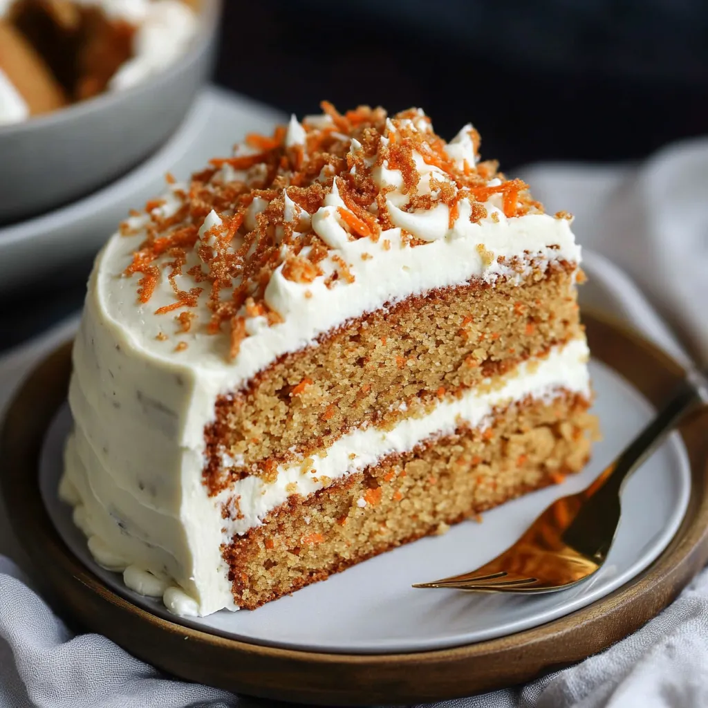 Soft Spiced Vegan Carrot Cake