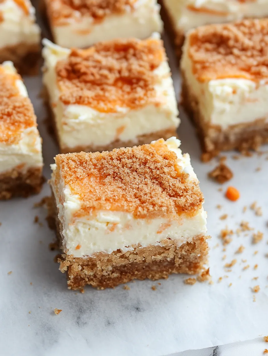 Homemade Carrot Cake Cheesecake Bars Recipe