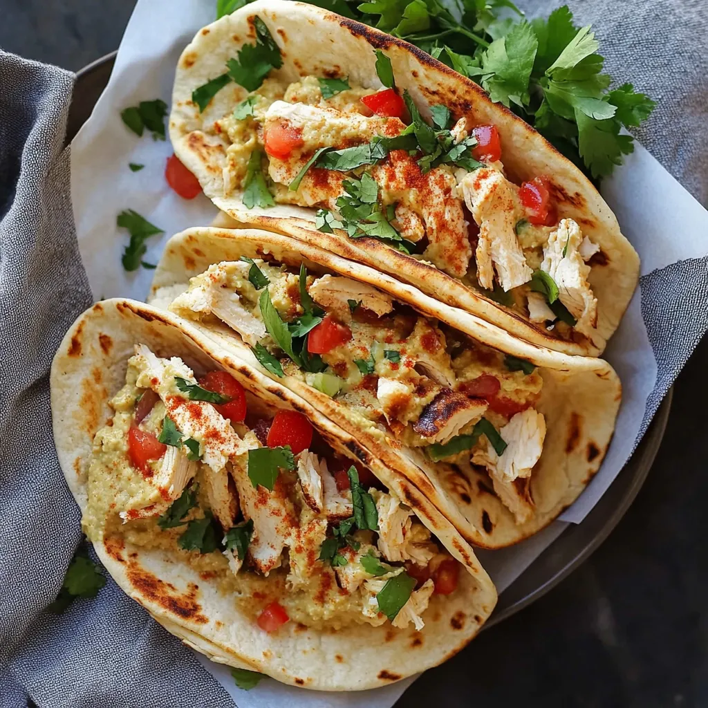 Hummus Chicken Naan