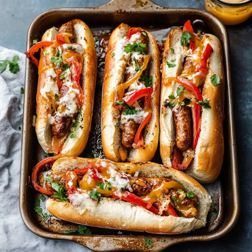 Easy Sausage Sandwiches with Honey Mustard