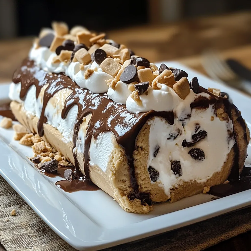 Decadent S'mores Ice Cream Roll: Sweet and Creamy Delight