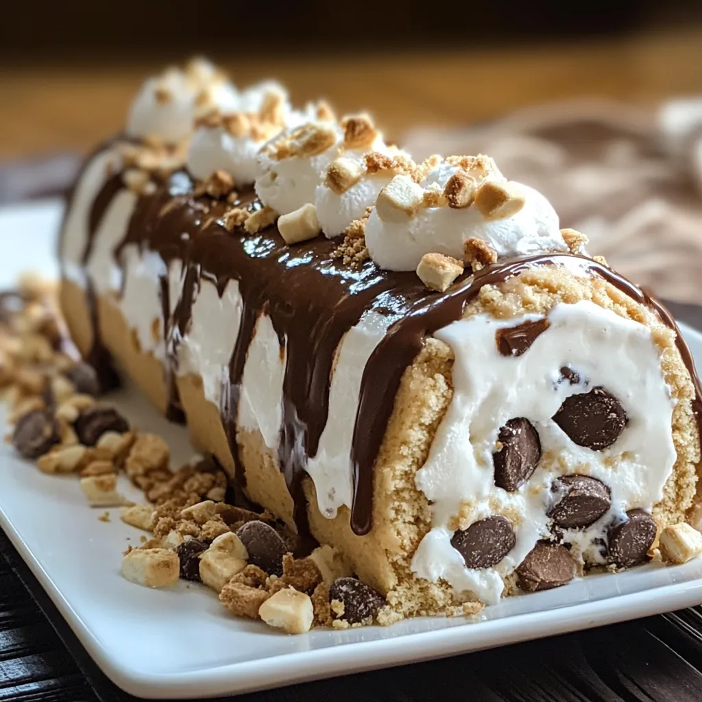 Smores Explosion Cookie Dough Ice Cream Roll: A Sweet Delight Recipe