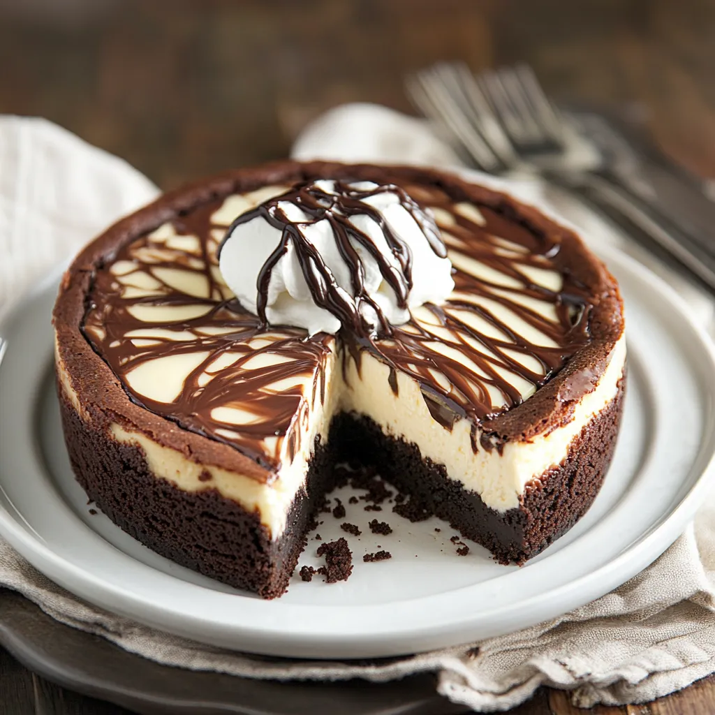 Brownie Bottom Cheesecake Recipe