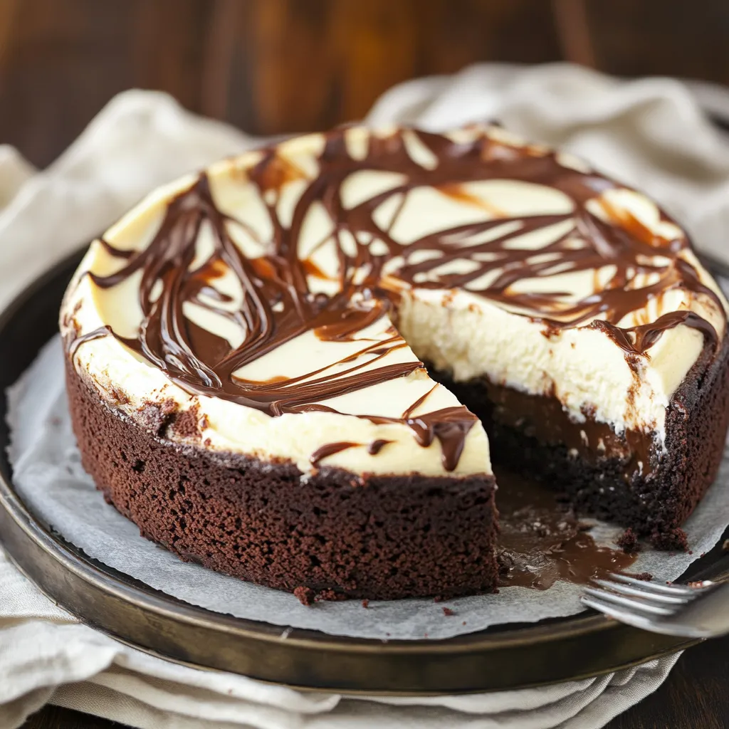 Easy Brownie Bottom Cheesecake Recipe