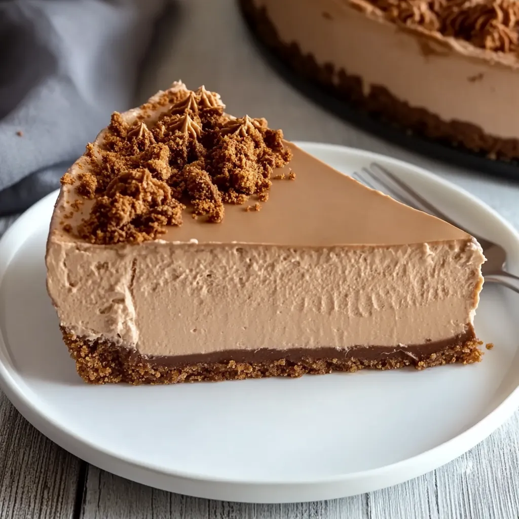 Delicious Biscoff and Nutella No-Bake Cheesecake