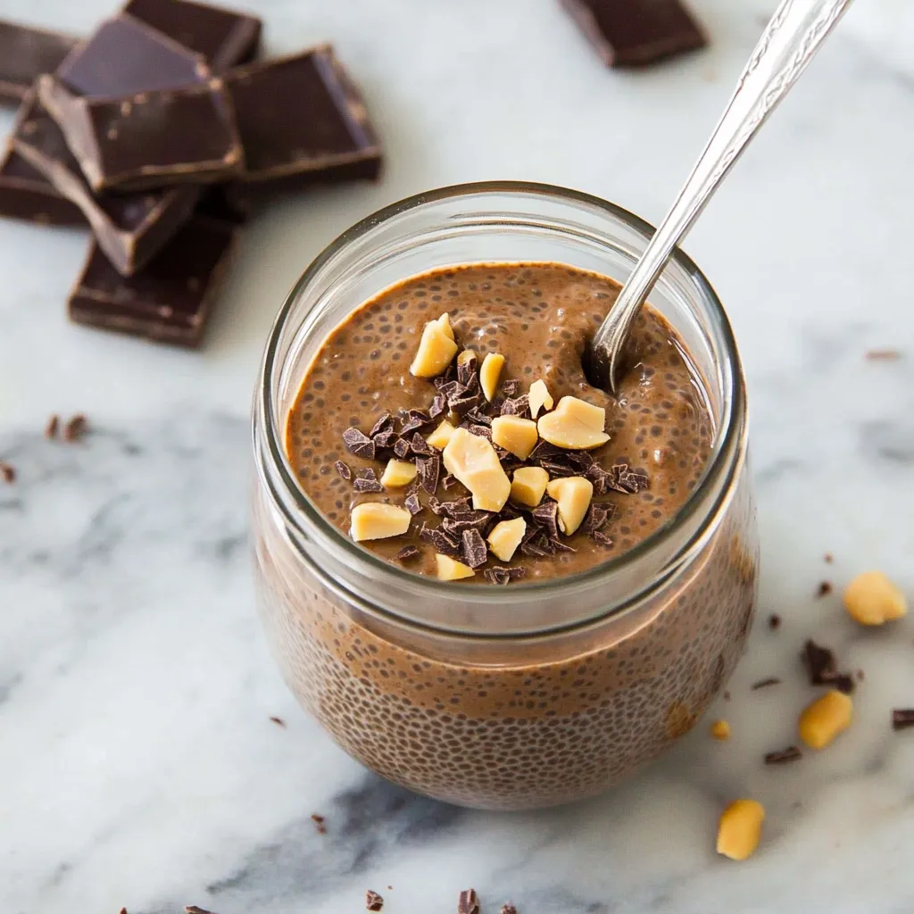 Homemade Peanut Butter Chocolate Chia Pudding