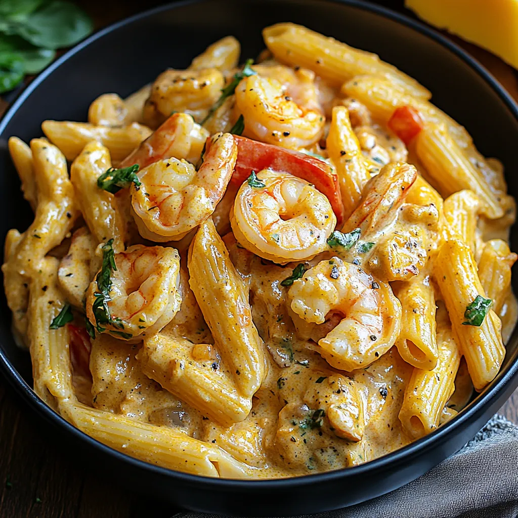 Jamaican Shrimp Rasta Pasta
