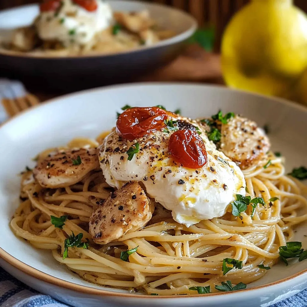 Creamy Chicken with Linguine
