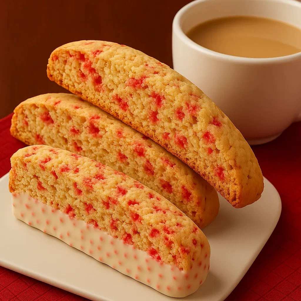 A cup of coffee next to two cookies.