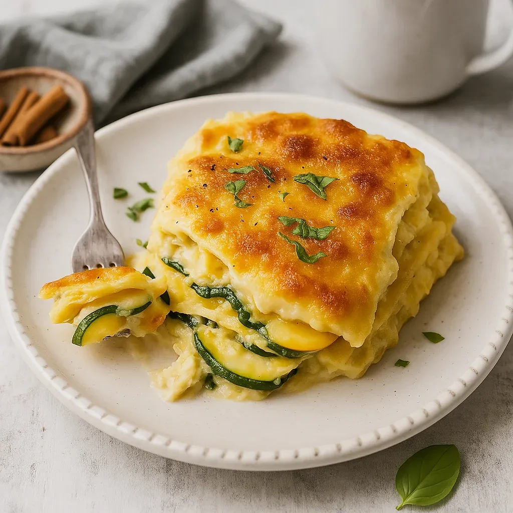 A plate of food with a fork on it.