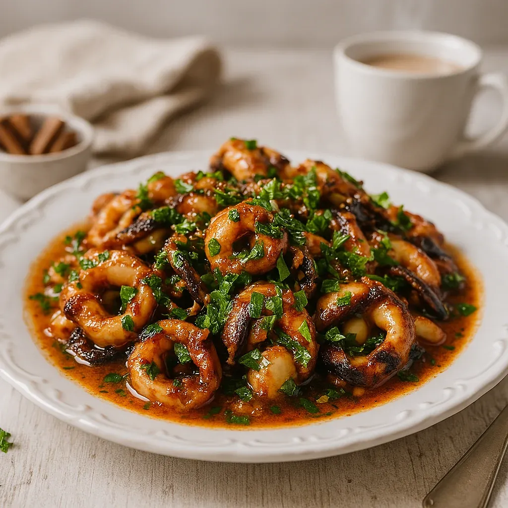 A plate of food with a cup of coffee.