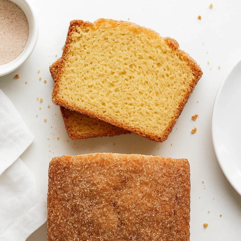 A slice of cinnamon bread on a plate.