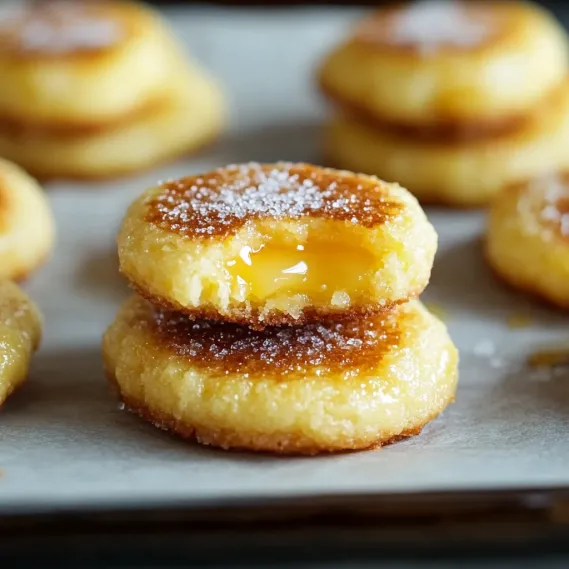 A baking tray full of sweet treats topped with caramelized sugar.