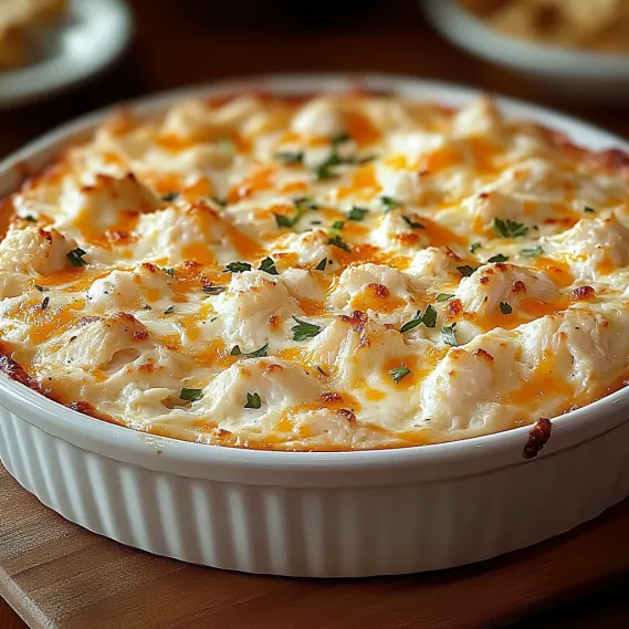 A bowl filled with creamy crab mixture.