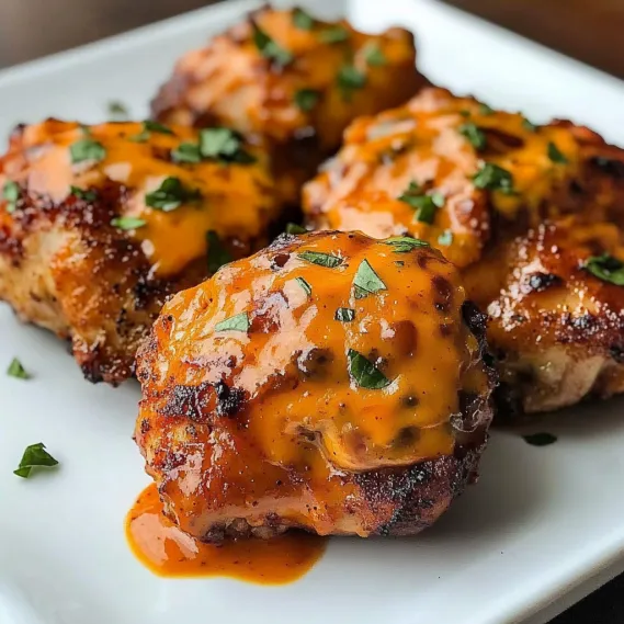 Plate of crispy chicken wings with buffalo sauce.