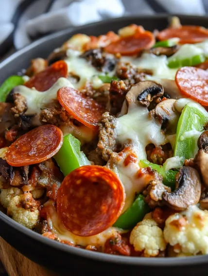 A close up of a pizza with pepperoni and mushrooms.