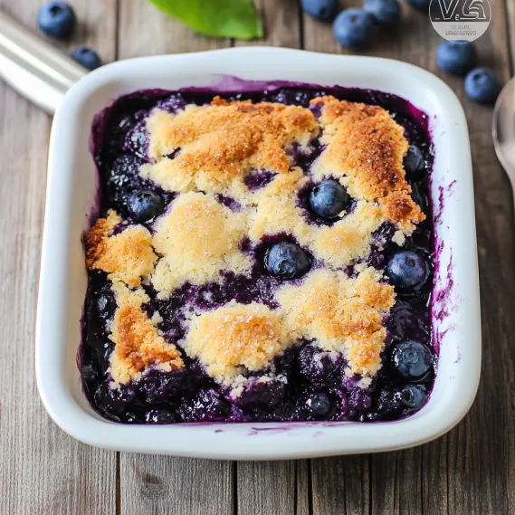 A bowl of blueberry crumble.
