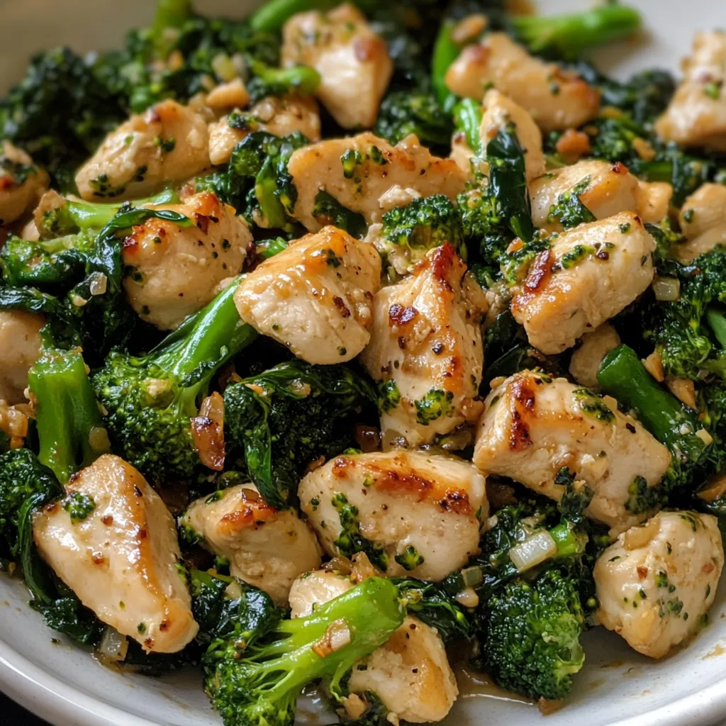 Chicken with Spinach and Broccoli