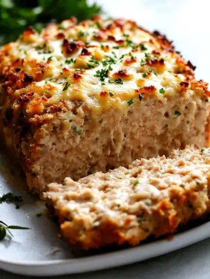 A slice of bread with cheese and herbs.