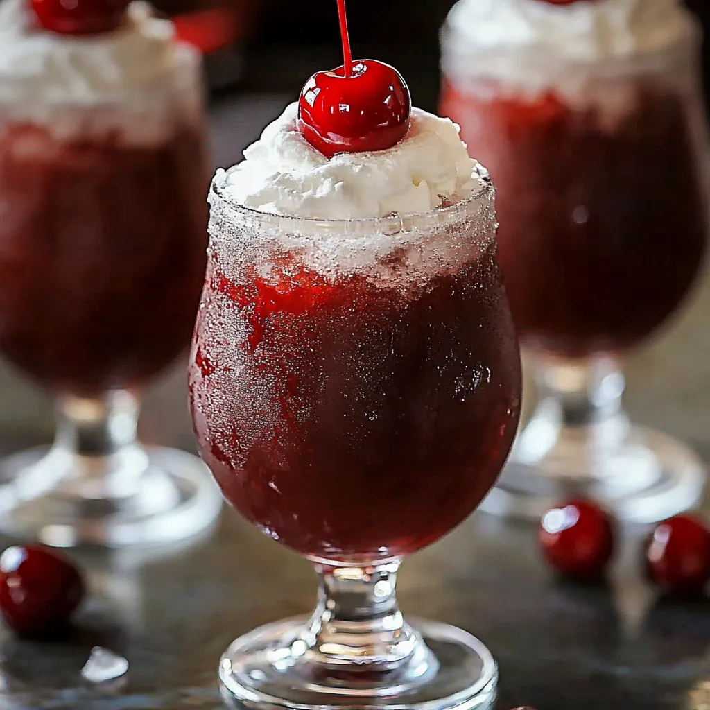 Chilled Cherry Rum Slushie