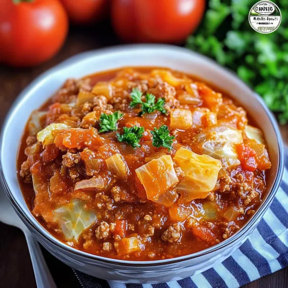 A bowl of soup with meat and vegetables.