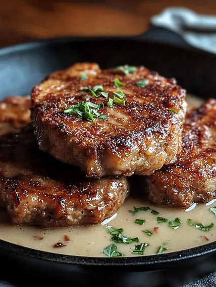 A bowl of meat with gravy.