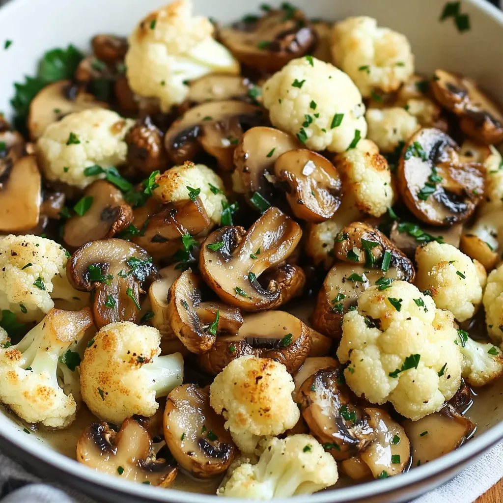 Cauliflower with Mushrooms