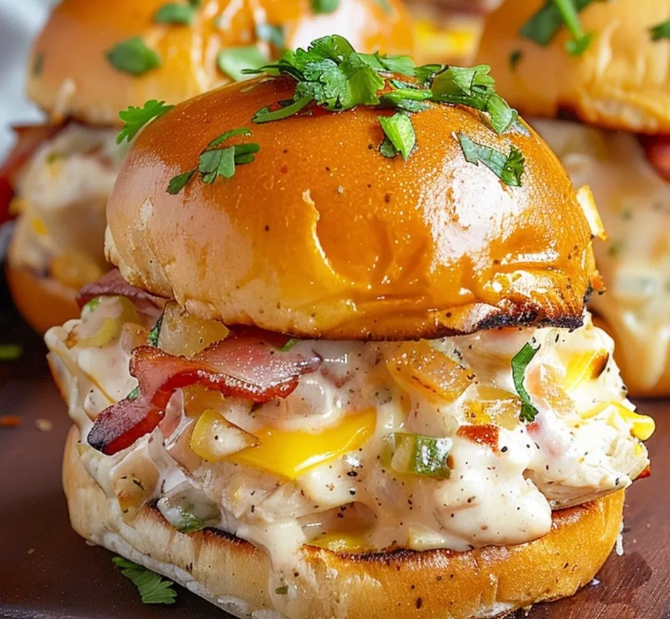 Tasty Bacon Ranch Chicken Sliders