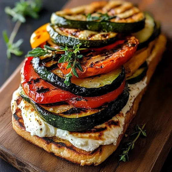 A mix of fresh vegetables bundled together on a wooden surface.