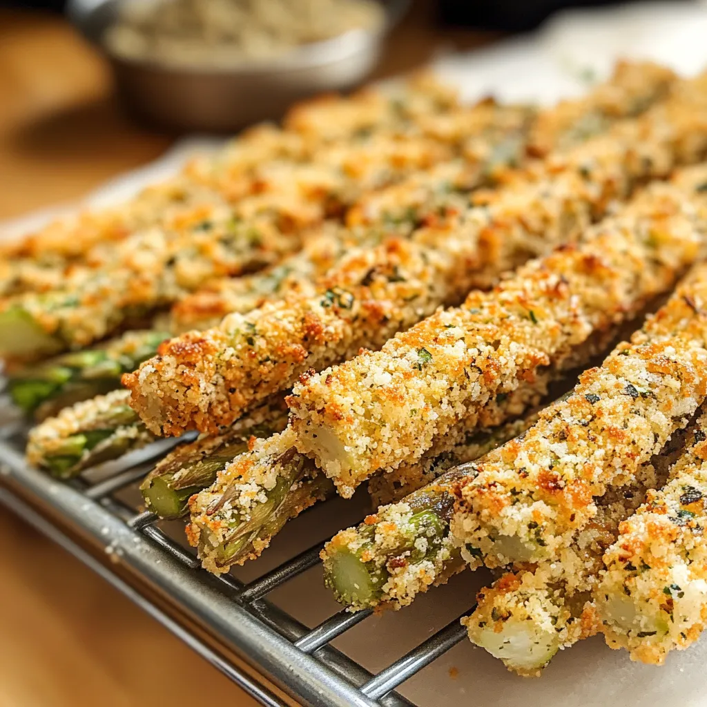 Golden Parmesan Asparagus Sticks