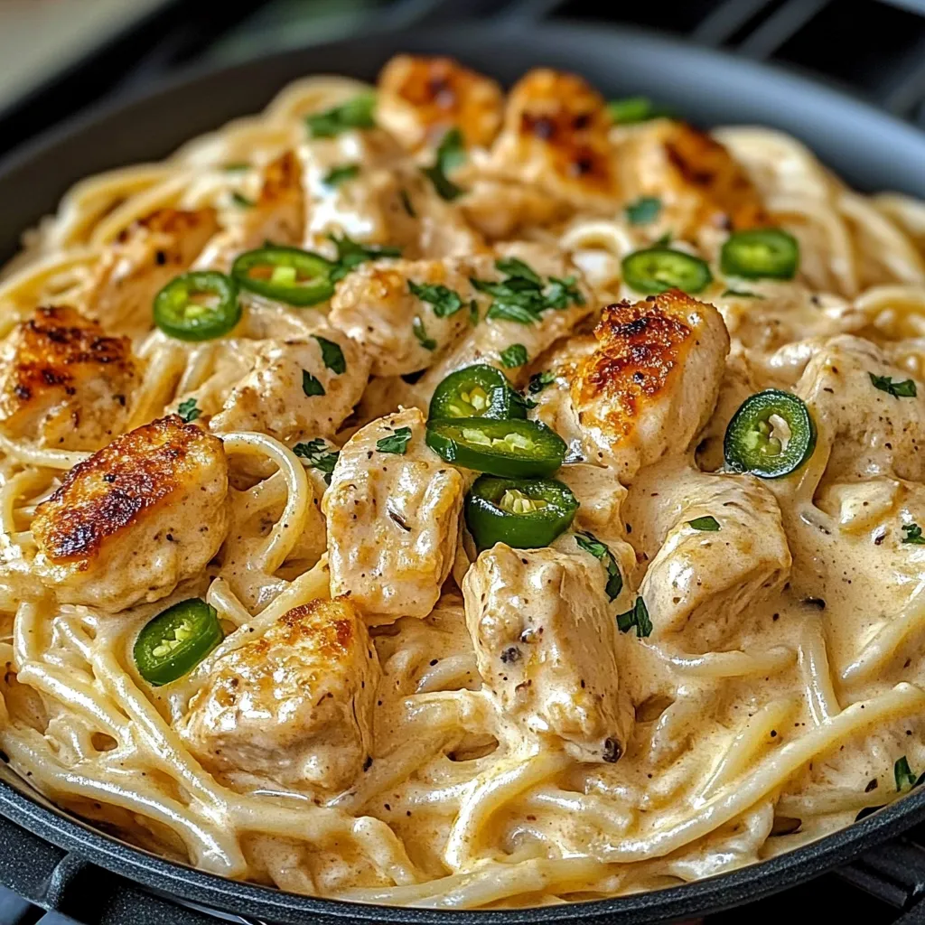 Creamy Jalapeño Popper Chicken Pasta Bowl